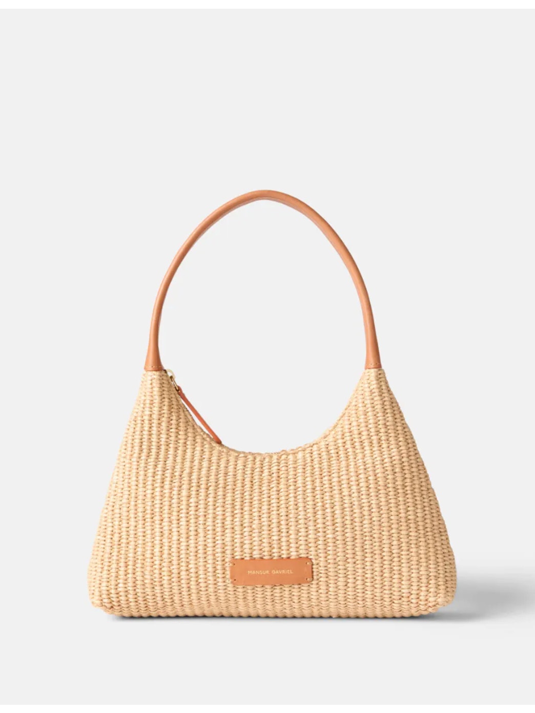Mansur Gavriel Mini Candy Woven Raffia Hobo Bag
